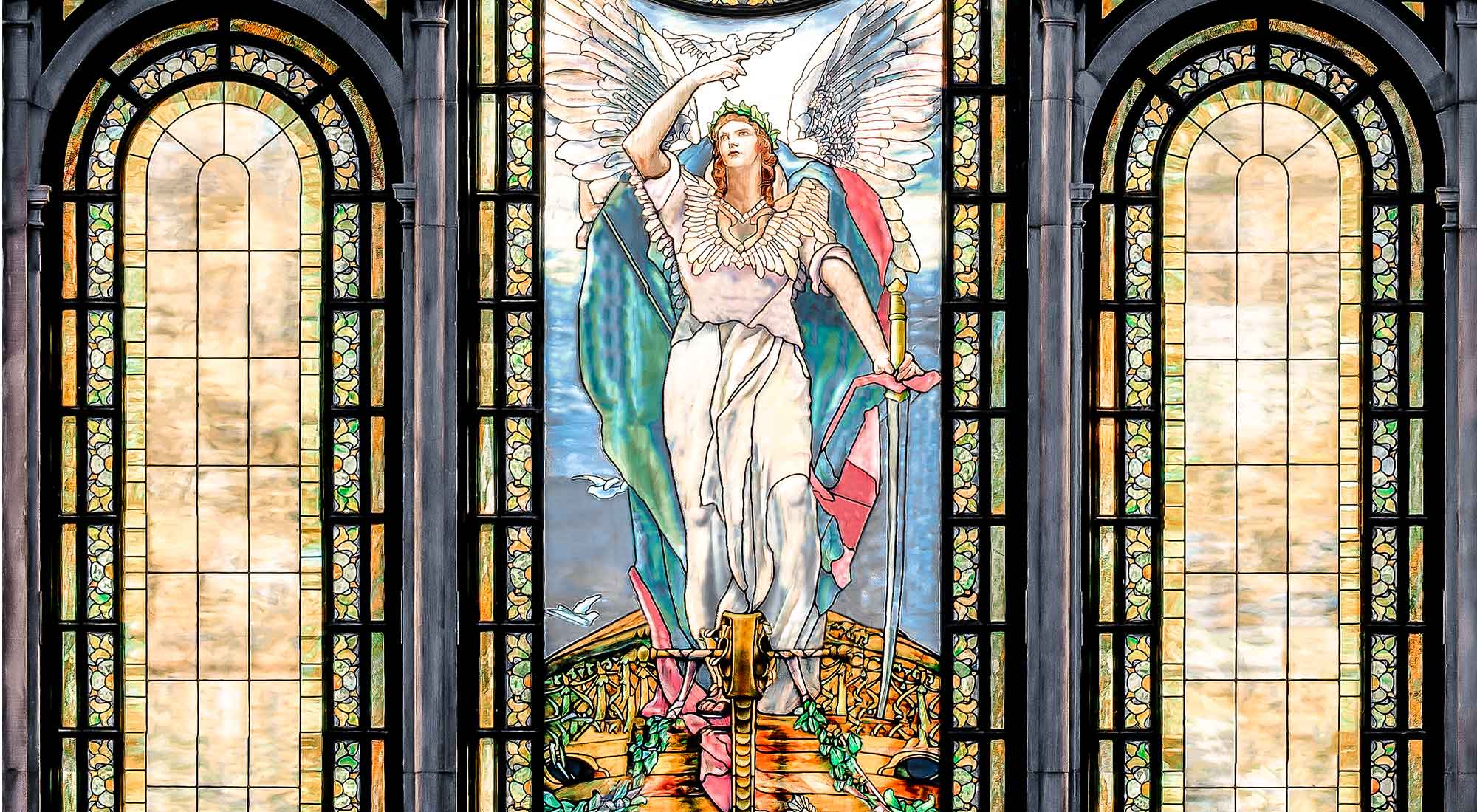 Tiffany Winged Angel of Peace Window: Re-Imagined, Bar None &trade;